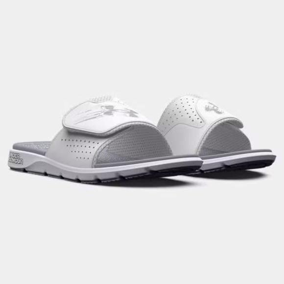 BRAND NEW men under armour mercenary adjustable strap slides slippers size US 10 - Picture 3 of 7